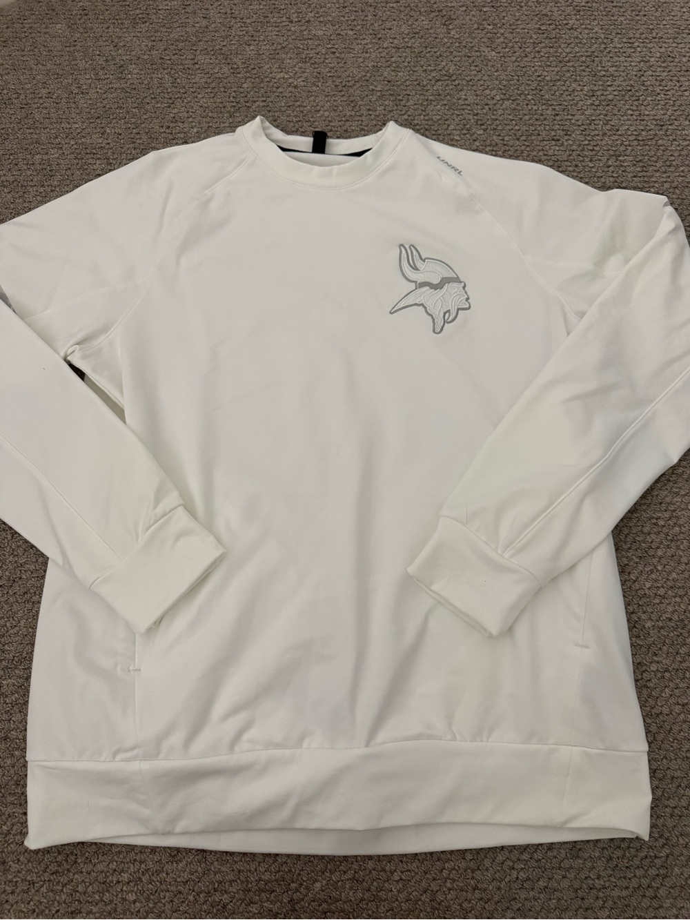 White Unisex Crewneck Performance Sweatshirt